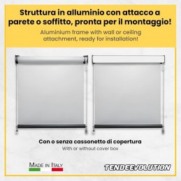 Tempotest Parà Drop-Down Awning with Stainless Steel Cables – Made to Measure