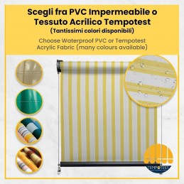 Išskleidžiama „Tempotest Parà“ markizė su nerūdijančio plieno lynais – pagaminta pagal užsakymą