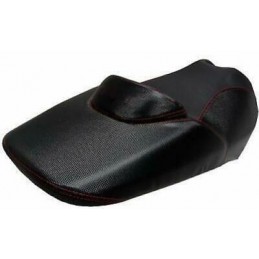 Hoogwaardig zwart antislip eco-leer voor stoffering en bekleding per meter