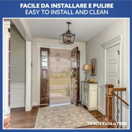 Maßgefertigtes PVC-Fliegengitter – Vollglänzendes Modell für Türen und Fenster