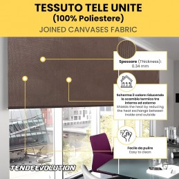 Roleta półfiltrująca na zamówienie – elegancka gładka tkanina