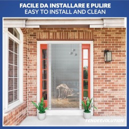 Mosquitera de cadena de aluminio hecha a medida – Italiana