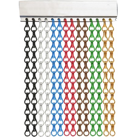 Mosquitera de cadena de aluminio hecha a medida – Italiana