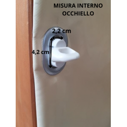 PVC impermeabilizare Tarpaulin cu ochiuri ovale la fiecare 25 cm