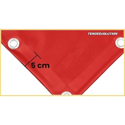 Zakázková nehořlavá PVC plachta třídy 2 s 50cm očky