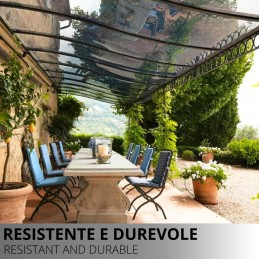 0,80 mm transparente Kristall-PVC-Folie mit UV-beständigen Ösen