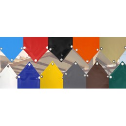 Bâche PVC sur mesure 650 g avec œillets tous les 50 cm – Imperméable