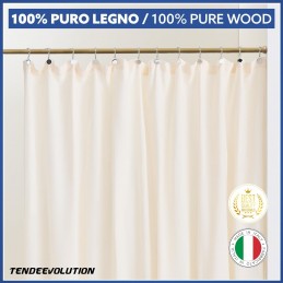 Wooden Rosette Support for 35mm Curtain Rod – High Quality Made in Italy