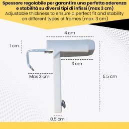 Universal No-Hole Curtain Hook Holder – Adjustable