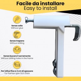 Universal No-Hole Curtain Hook Holder – Adjustable