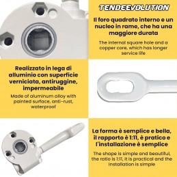 Galvanised Iron Drop Awning Supports - Choose Colour!