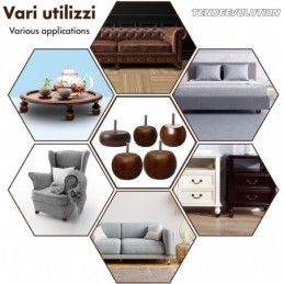 Drewniane nóżki do mebli i sof – bukowe, różne modele