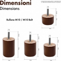 Holzfüße für Möbel und Sofas – Buche, verschiedene Modelle