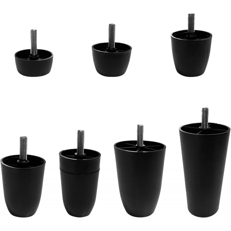 Piedini in Plastica per Mobili M10 – Vari Modelli e Misure