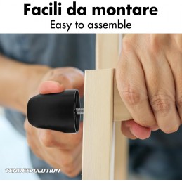 Pés de plástico M10 para móveis – Vários modelos e tamanhos