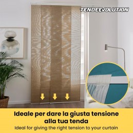 Peso plano de aluminio para cortinas de interior - Varios tamaños