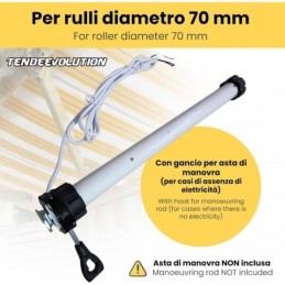 50Nm rolluikmotor met noodstang – TÜV-gecertificeerd