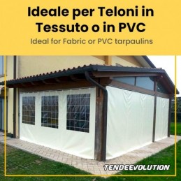 Drsna tirnica MR3 Monorail za ponjave - vsestranska in trpežna, izdelana v Italiji