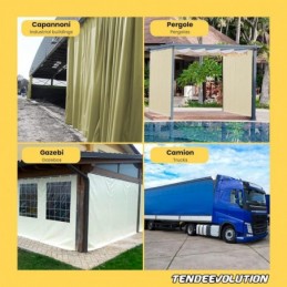 MR3 Monorail Sliding Track for Tarpaulins - Versatile and Durable, Made in Italy