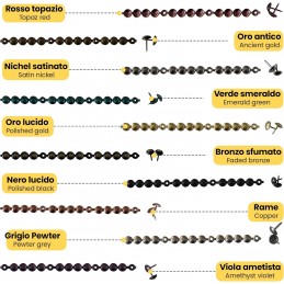 Súvislé čalúnnické guľky – 1 meter, rôzne farby