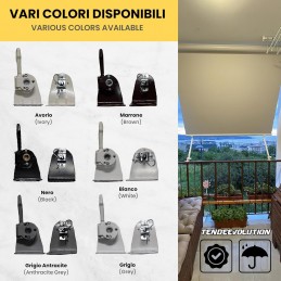 Accessoirekit voor neerklapbare luifels – compleet en universeel