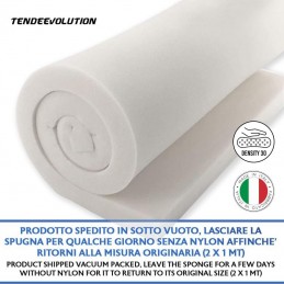 Mousse haute densité pour coussins et canapés 2 x 1 m