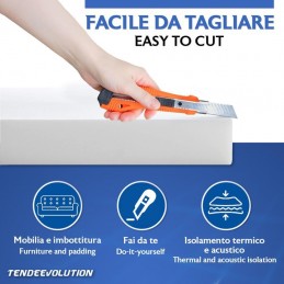 Gommapiuma Alta Densità per Cuscini e Divani 2x1m