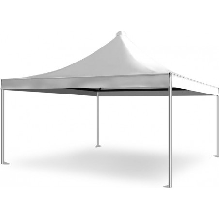 Gazebo profesional de acero galvanizado con lámina de PVC ignífuga