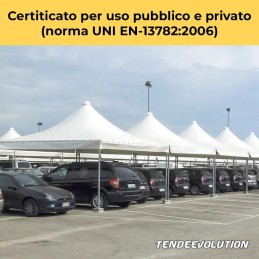 Gazebo Acciaio Zincato con Telo PVC Ignifugo – Professionale