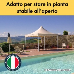 Gazebo Acciaio Zincato con Telo PVC Ignifugo – Professionale