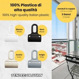 PVC ili željezne ušice za tende - izdržljive i jednostavne za ugradnju kuke