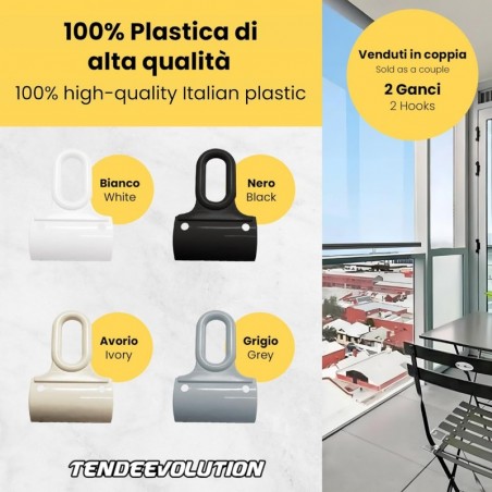 Eyelets pentru copertine din PVC sau fier - cârlige rezistente și ușor de montat