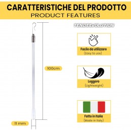 Varão de cortina transparente - Acrílico de alta qualidade