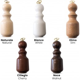 Peso de cuerda tensora de madera para barras de cortina de 35 mm: elegante y funcional.