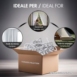 Ledningstråd för gardiner per meter | Flätad ballast