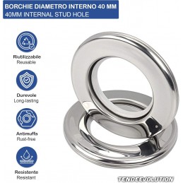 Fita para cortina com tachas coloridas - branca ou transparente