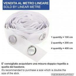 Bandă adezivă pentru perdele cu ținte colorate - albă sau transparentă