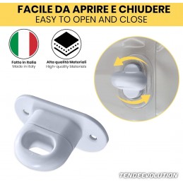 Opritor tip U pentru inele de fixare ovale | Plastic sau galvanizat