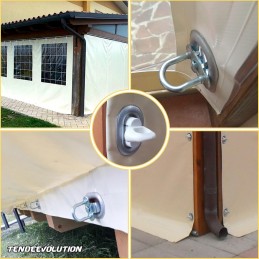 Opritor tip U pentru inele de fixare ovale | Plastic sau galvanizat