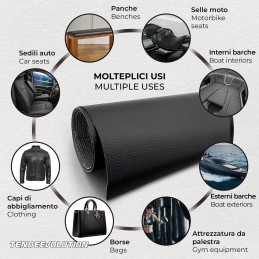 Stretch kunstleer voor motorbekleding en -bekleding - Gemaakt in Italië