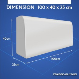 Encosto de sofá em espuma – Almofada 100x40