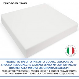 Cuscino Gommapiuma 60x60 per Schienale e Seduta Divano