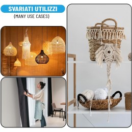 5 mm flätad polypropen- och bomullssnöre – 5 m