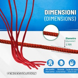 5mm Braided Polypropylene and Cotton Cord – 5m