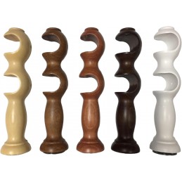 Supports en bois pour tringles à rideaux Ø35 mm – Paire Fabriqués en Italie