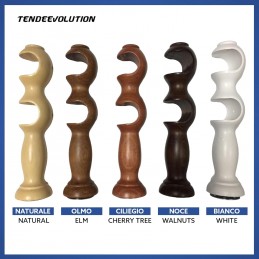 Supports en bois pour tringles à rideaux Ø35 mm – Paire Fabriqués en Italie