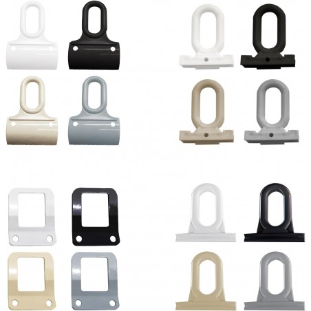 Œillets de type pagaie pour auvents à descente - Paire en nylon ABS