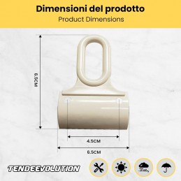 Ösen im Paddelstil für Markisen – Paar aus ABS-Nylon