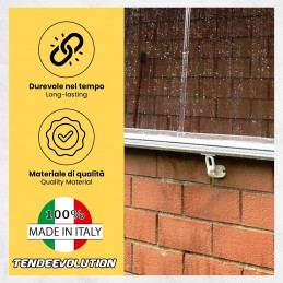 Ganci Pavimento Tenda da Sole – Coppia Plastica/Alluminio