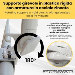 Justerbara markisarmar 50/70 cm – Aluminium